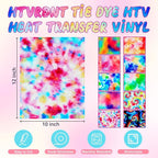 HTVRONT Tie-Dye HTV Heat Transfer Vinyl - Image 3