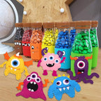 CiyvoLyeen Kids Sewing Kit Crafts– Little Monsters Felt Plush DIY Craft Adopt A - Image 6