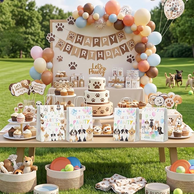 24 Pack Puppy Party Favor Bags, Puppy Gift Bags - Image 6