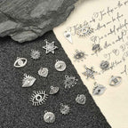 DanLingJewelry 100Pcs 10 Styles Evil Eye Charms Antique Silver - Image 4