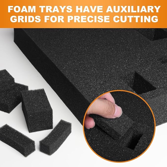 Eunice 4Pcs 16 x 12 x 0.4 Inch Polyurethane Foam Sheets & 4Pcs 16 x 12 x 0.8 - Image 4