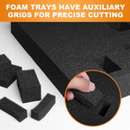Eunice 4Pcs 16 x 12 x 0.4 Inch Polyurethane Foam Sheets & 4Pcs 16 x 12 x 2 Inch - Image 4