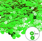 Mandala Crafts 6mm Flat Round Green Sequins - Image 3
