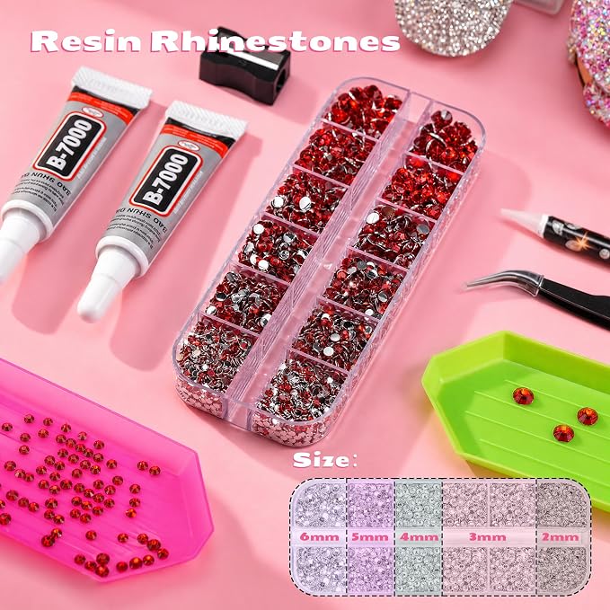25000 Pcs Resin Jelly Rhinestones Kit, All-in-One Bedazzling Kit - Image 2