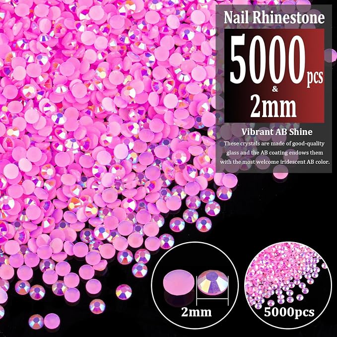 5000pcs 2mm Resin Rhinestones Bulk - Image 2