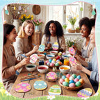 Reallnaive 8 Pcs Easter Eggs Paint by Numbers Kit - Image 5