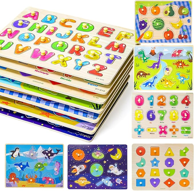 GRINNNIE Toddler Puzzle for 2 3 4 Years Old, Preschool Learning Puzzles Toy by Unknown