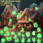 52Pcs Luminous Mini Resin Animals 52 Styles Miniature Glow in the Dark Resin - Image 7