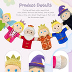 6 PCS Puppet Set 12 Inch, Fairy Tale Members Elf Plush Puppets Toddlers - Image 3