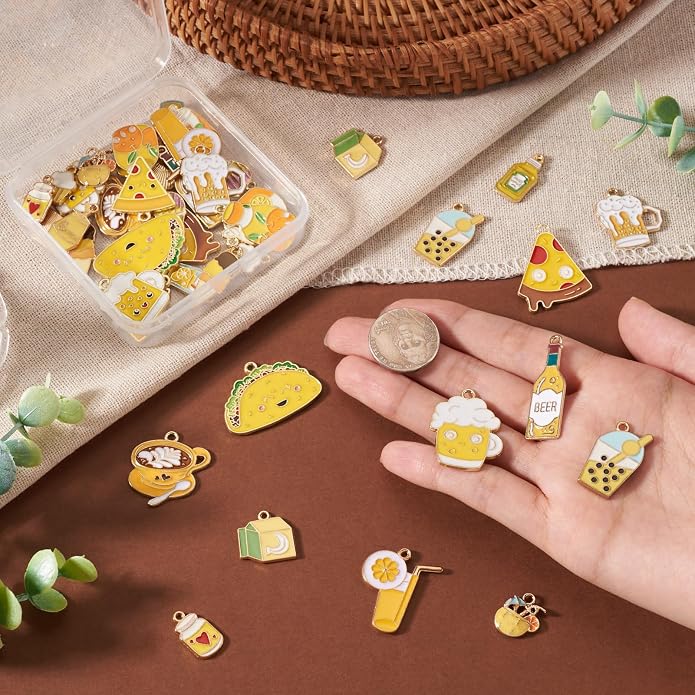 Enamel Food Charms Cute Assorted Food Pendants Sweet Dessert Charms - Image 5