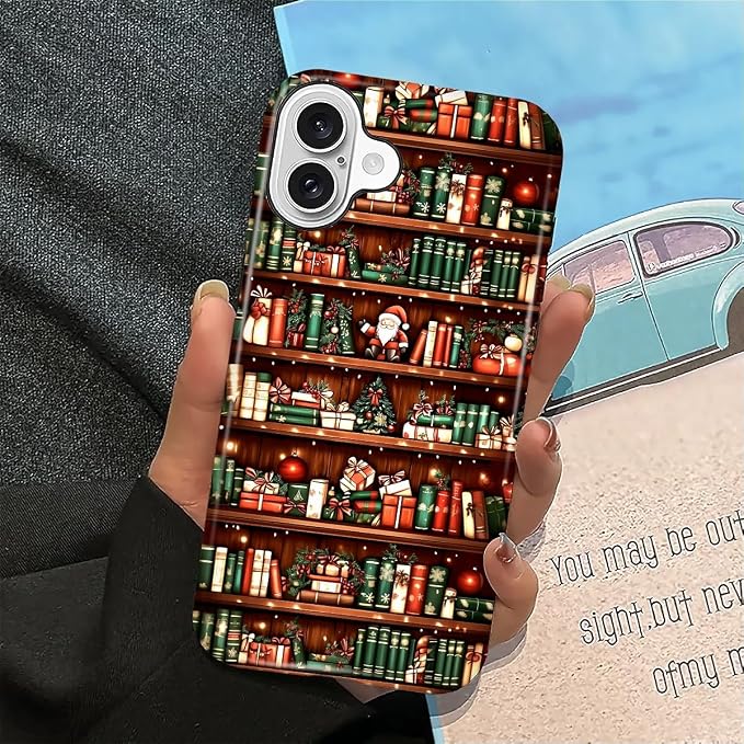 Case for iPhone 16, Scratch Resistant Hybrid Double Layer Hard Shell，Christmas - Image 6