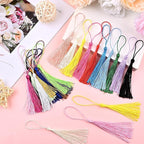 NACHLYNN 120 Pcs Bookmark Tassels Bulk 13cm/5 Inch Silky Handmade Soft Craft - Image 3