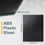 Plastic Sheet 12" x 16" x 0.06", Abs Plastic Sheets 6 Pack - Image 2