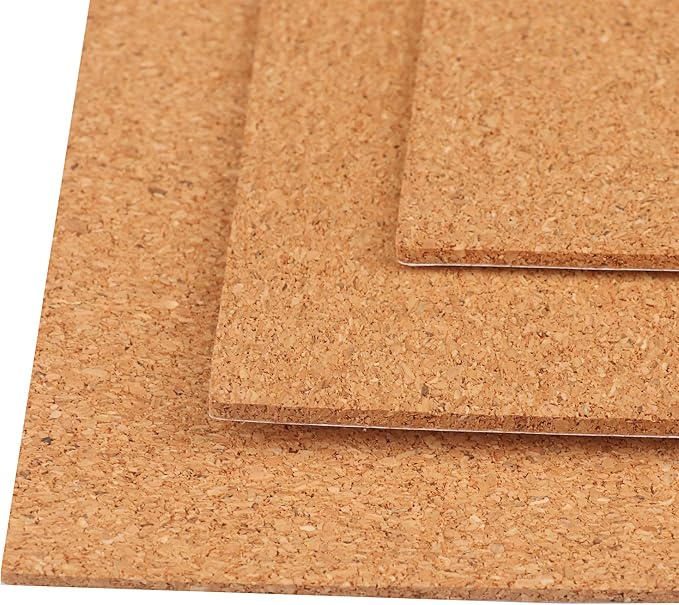 50 Pack Self Adhesive Cork Squares, 6 x 6 Inches Cork Backing - Image 3