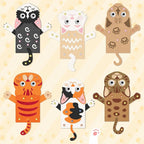 WATINC 6Pcs Cat Hand Puppet Making Kit, Art Craft Felt Sock Puppet Toys | - Image 4