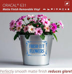 ORACAL 631 Matte Azure Blue Vinyl Durable Roll Easy to Weed Permanent Adhesive - Image 3