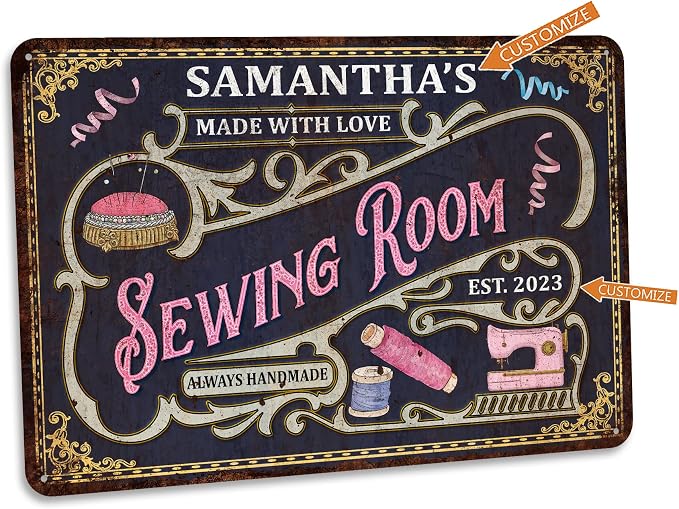 Personalized Sewing Room Sign Art Room Décor - Image 2