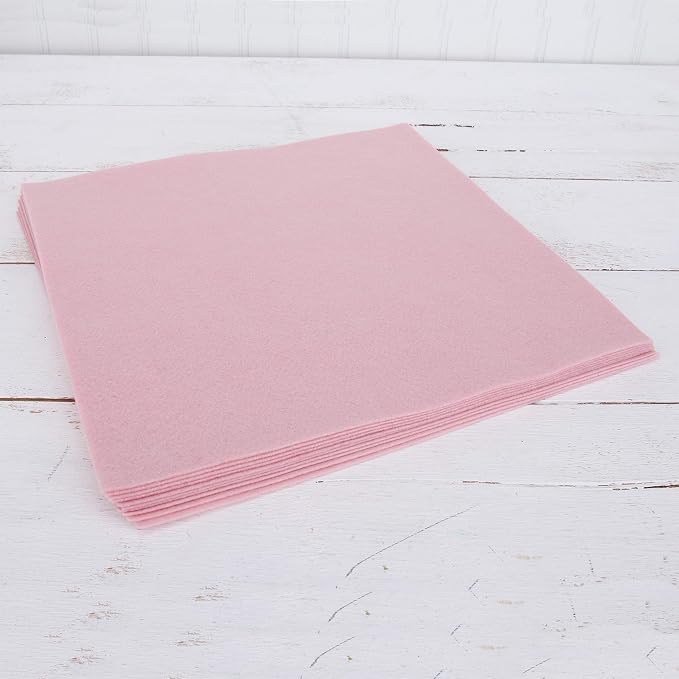 Threadart Light Pink Premium Felt Sheets by ThreadArt