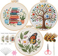 Herdiese Embroidery Kit for Beginners & Adults, 3 Sets by Unknown