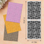 Threetols Stripe Embossing Folder, Wood Stick Background Embossing Folder - Image 2