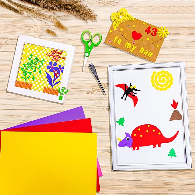 MEARCOOH Self Adhesive Foam Sheets, 10 Colors 9x12 Inch 2mm Sticky Eva Foam - Image 5