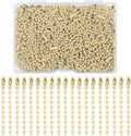 Lemonkey 100Pcs Ball Beads Chains Bulk, Cream Meta Keychains Ringsl, 4 Inch Dog by Lemonkey
