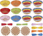 FREEBLOSS 12 Set Basket Weaving Kit Introductory Sewing by FreeandCreativeCraftsArt