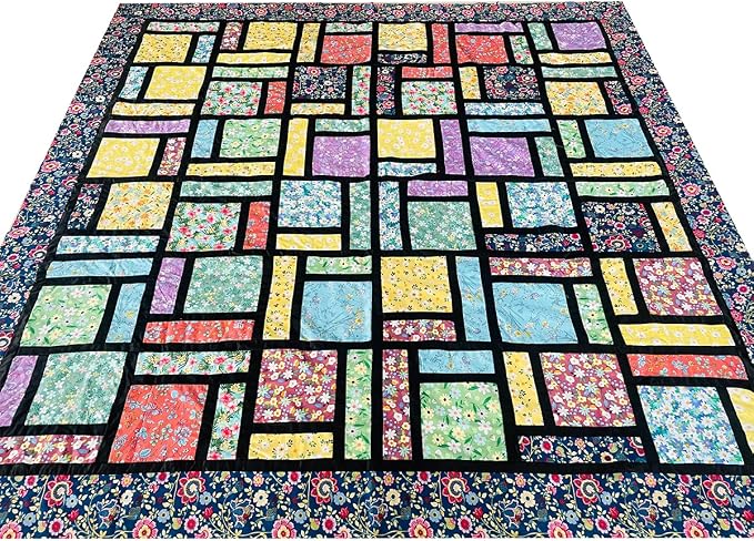 HANPATQUI 50PCS 10 x 10 inch Floral 100% Cotton Fat Quarters Fabric - Image 9