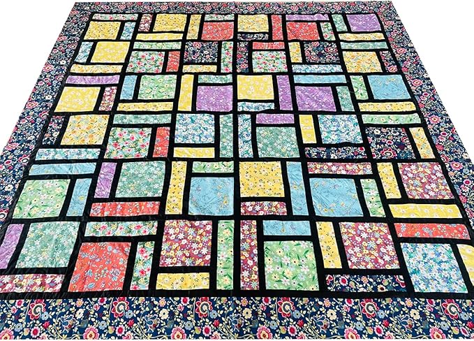 HANPATQUI 50PCS 8 x 8 inch Floral 100% Cotton Fat Quarters Fabric - Image 9