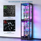 Dystler 2 Pack Glass Display Cabinet - Image 6