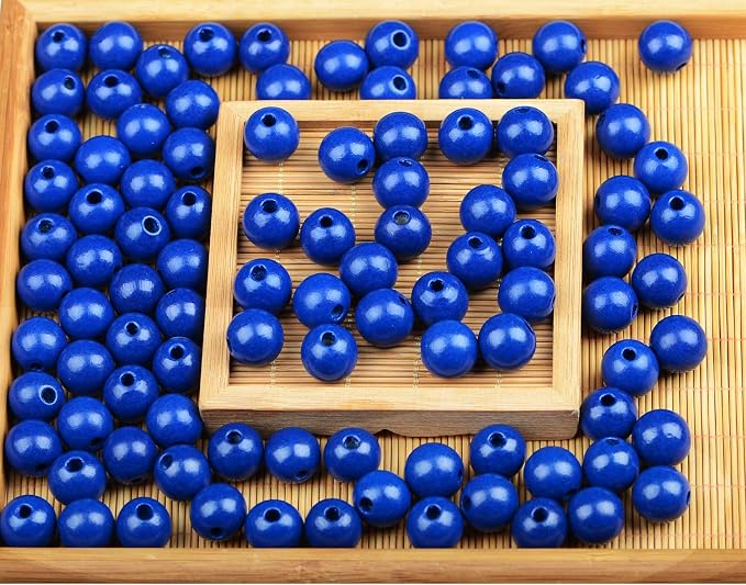 AD Beads Large Hole Wood Spacer Wooden Jewelry Making Bracelet Necklace - Image 3