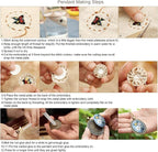 ZOCONE 4 Packs Embroidery Necklace Kits, Embroidery Pendant Kit Mini Cross - Image 7