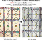 3D Stained Glass Window Film, Decorative Window Privacy Film - Image 4