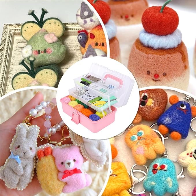 JUPEAN 221 Pcs Needle Felting Kit Needle Felting Starter Kit Needle Felting - Image 8