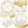 Pickmesh 400 Pcs Floral Bridal Shower Party Supplies Decorations Include Cheers by Pickmesh