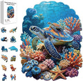 200pcs Wooden Puzzles for Adults Unique Animal Shaped Pieces Marine Life by Unknown