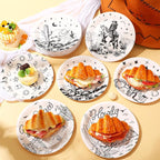 Funnymoom 60 Pcs 7 Inch Western Cowgirl Cowboy Baby Shower Paper Plates Wild - Image 6