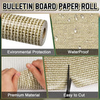 Inkspire Burlap Bulletin Board Paper Roll, 14.8FTx47IN Large Reusable - Image 3