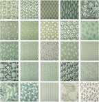 25 Pcs Sage Green Cotton Fabric Squares, 10 x 10 Inch, Precut | 25 assorted - Image 7