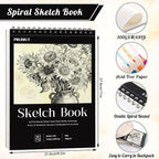 Prudiut Sketch Book Sketch Pad 8.5x11, Sketchbooks - Image 3