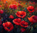 DIAMOND ART CLUB Poppy Field Diamond Painting Kit, Fun DIY Crafts by DIAMONDARTCLUB