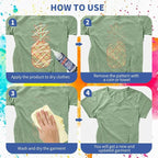 Heat Transfer Vinyl Remover for Fabrics, Powerful Residue Vinyl Letter Adhesive - Image 5