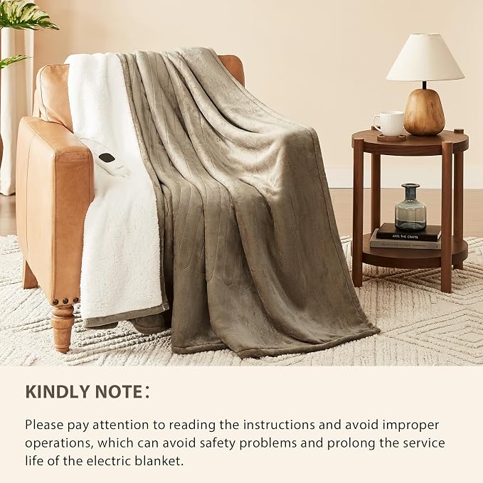 Homemate Heated Blanket Electric Throw - Image 6