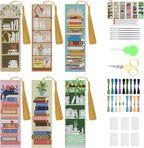 KYOQFVN Bookshelf Cross Stitch Bookmarks by KYOQFVN