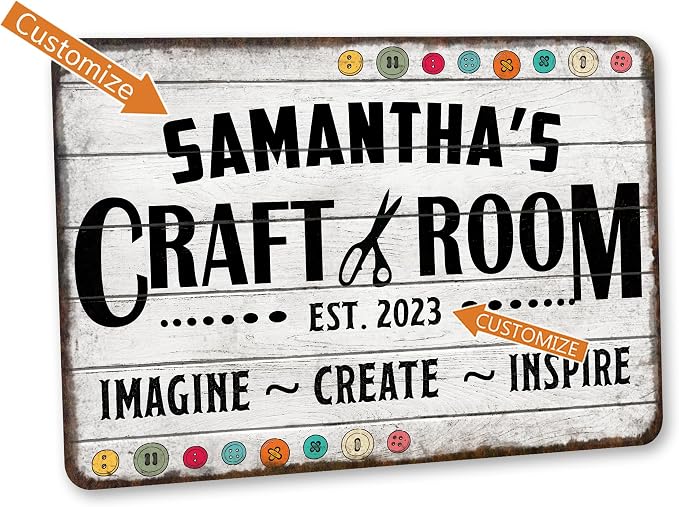 Personalized Craft Room Sign Custom Sign Art Room Décor - Image 2