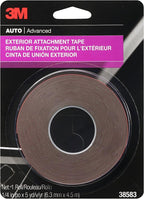 3M Exterior Attachment Tape, Emblems and Trim, 1/4 in width x 5 yards in length by 3MIndustrial