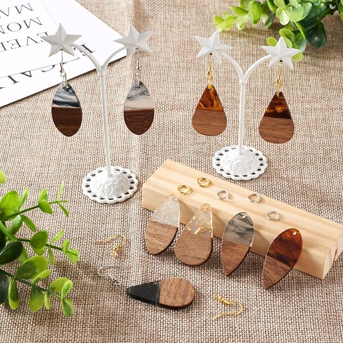 FASHEWELRY Resin Wood Earring Kit - Image 2