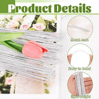 CCINEE 18 Gauge White Floral Stem Wire, 14 inch - Image 3