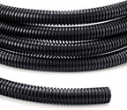 Wire Loom Tubing 1/4"-6.6ft 3/8”-6.6ft 1/2”-6.6ft, YCLYC Split Loom Cord by YCLYC