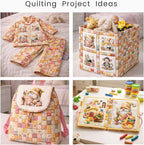 Cotton Fabric Panel – Single Continuous Patchwork Gnome Sewing Panel - Image 3